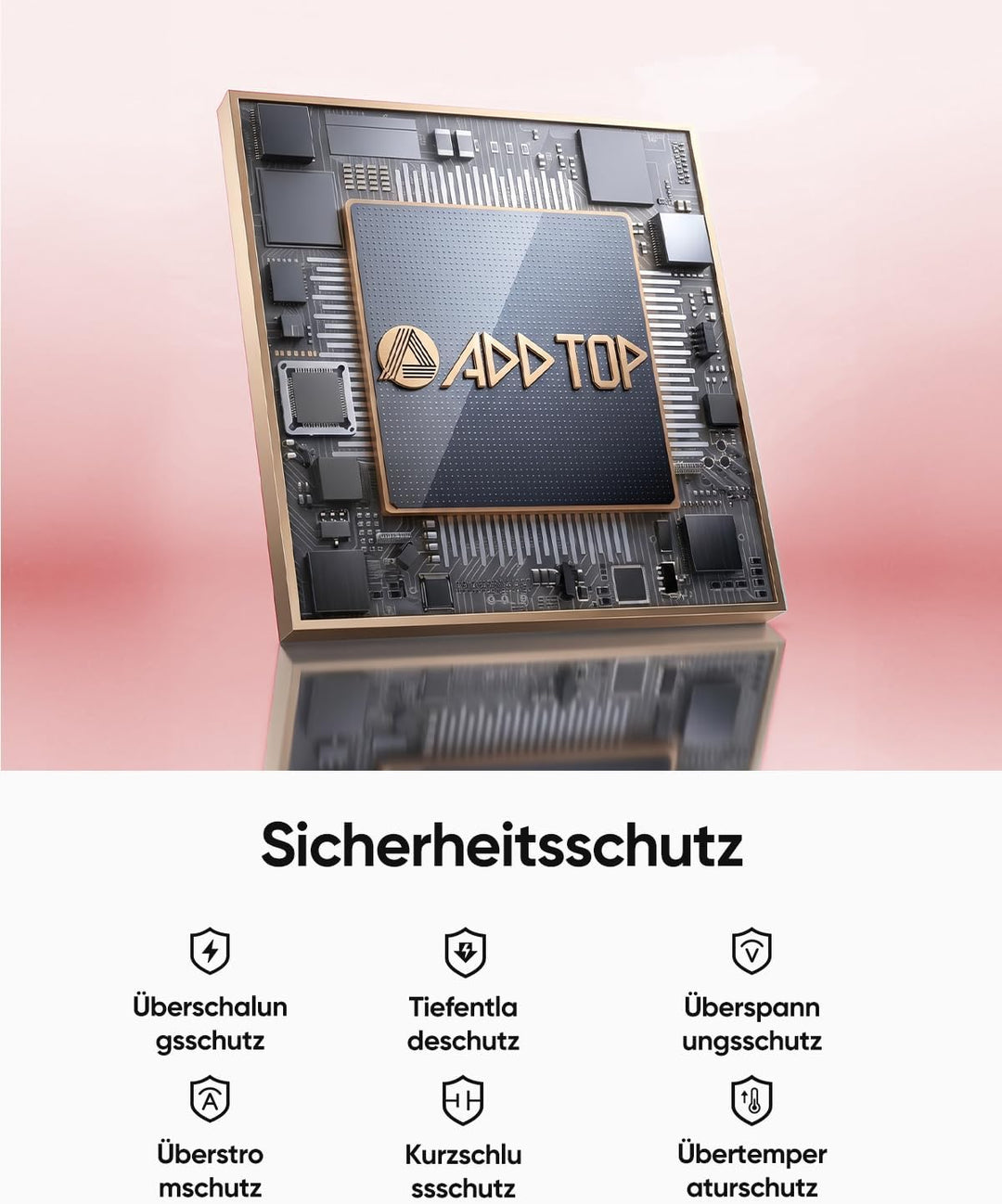 A ADDTOP 20000mAh Power Bank mit 4 integrierten Kabel, Ultra Klein 22.5W Schnellladen Powerbank, PD