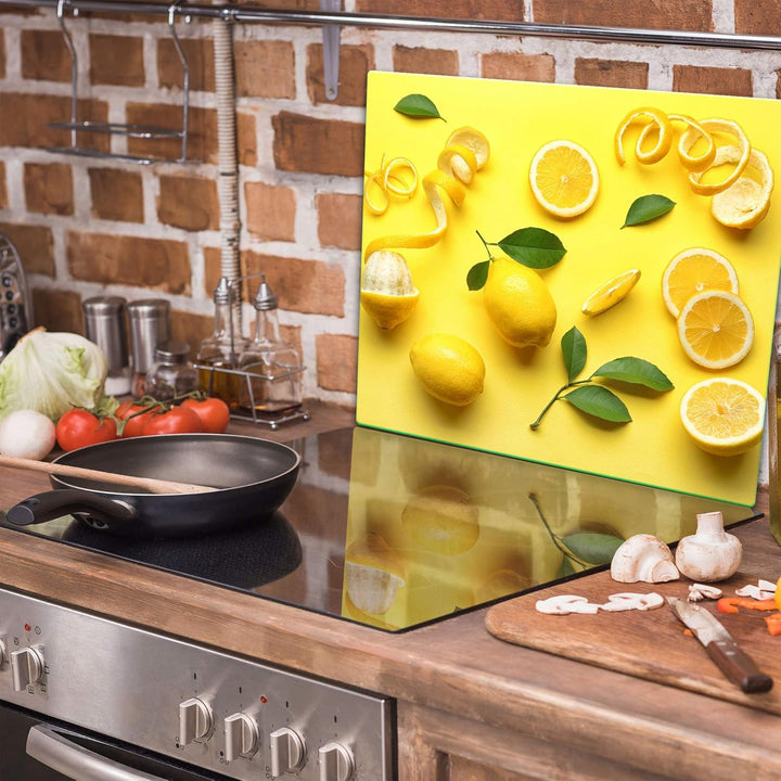 TMK ArtDeko Herdabdeckplatte 1 Teilig 60x52 cm - Spritzschutz Herdabdeckung – Herdschutz aus Sicherh