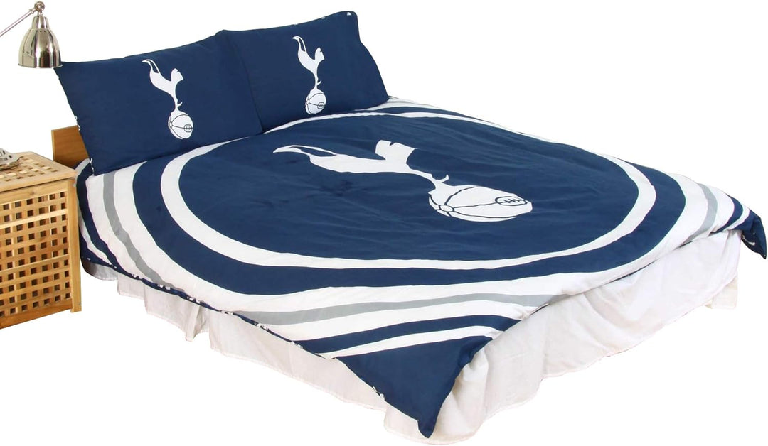 Tottenham Hotspur FC Pulse Bettwäsche-Set für Einzelbett, wendbar, Bettbezug und Kissenbezug Einzelb