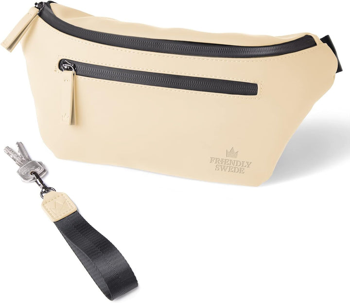 The Friendly Swede Bauchtasche Damen, Herren - Stylisch Gürteltasche Fanny Pack, Hüfttasche, Waist B