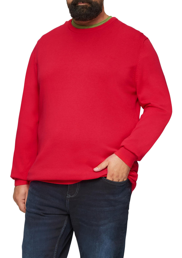 s.Oliver Strickpullover aus Effektgarn 3XL 3348_himbeere, 3XL 3348_himbeere