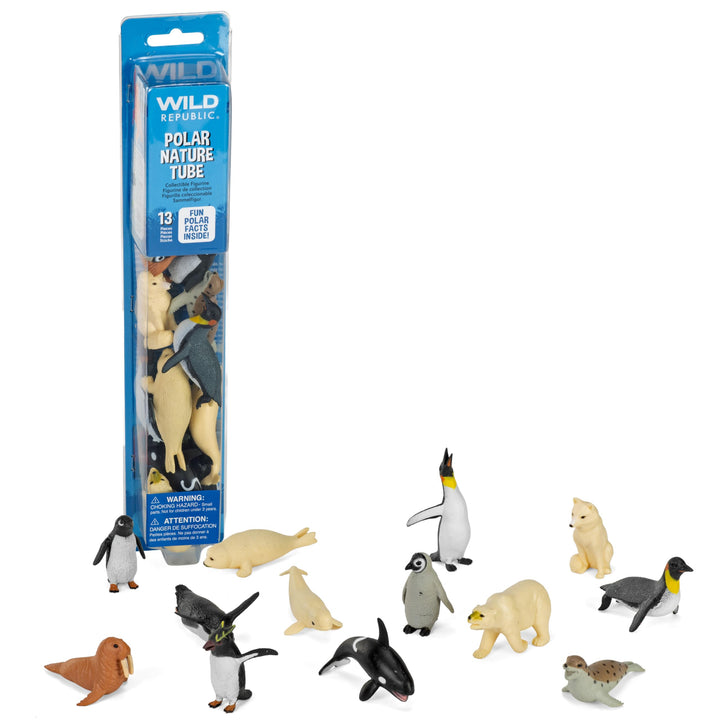 Wild Republic 12259 Republic 12888 - Tubes Spielset, Polartiere, 28 cm