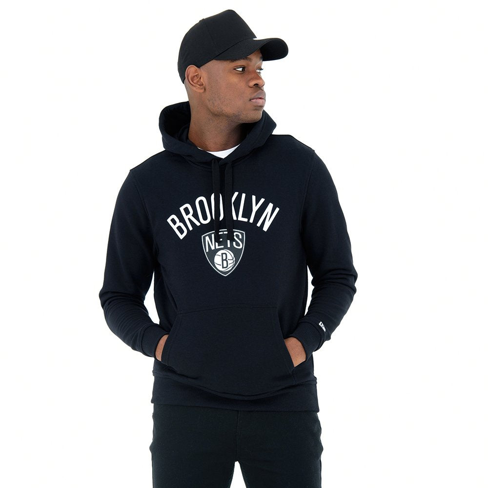 New Era Herren Brooklyn Nets Kapuzenpullover Herren Kapuzenpullover 3XL Schwarz, 3XL Schwarz