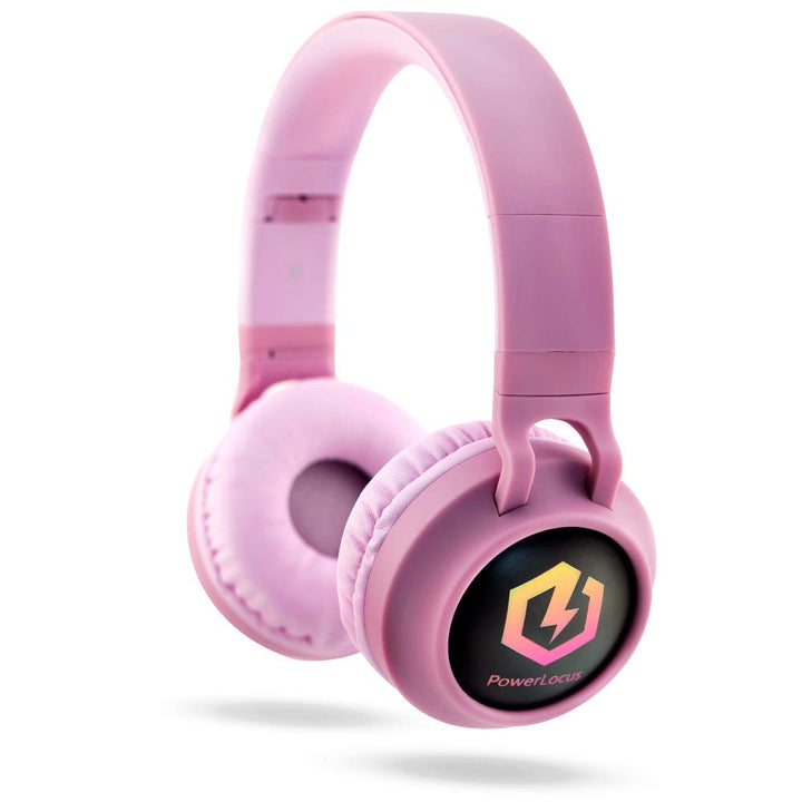PowerLocus Kinderkopfhörer Bluetooth, Kinder Kopfhörer Over-Ear mit 85db Lautstärkebegrenzung LED-li