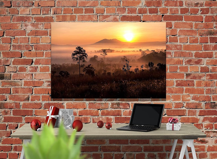 Leinwanddruck, Motiv: Sonnenuntergang in afrikanischer Landschaft, Heimdekoration, Wandkunst, Bilder