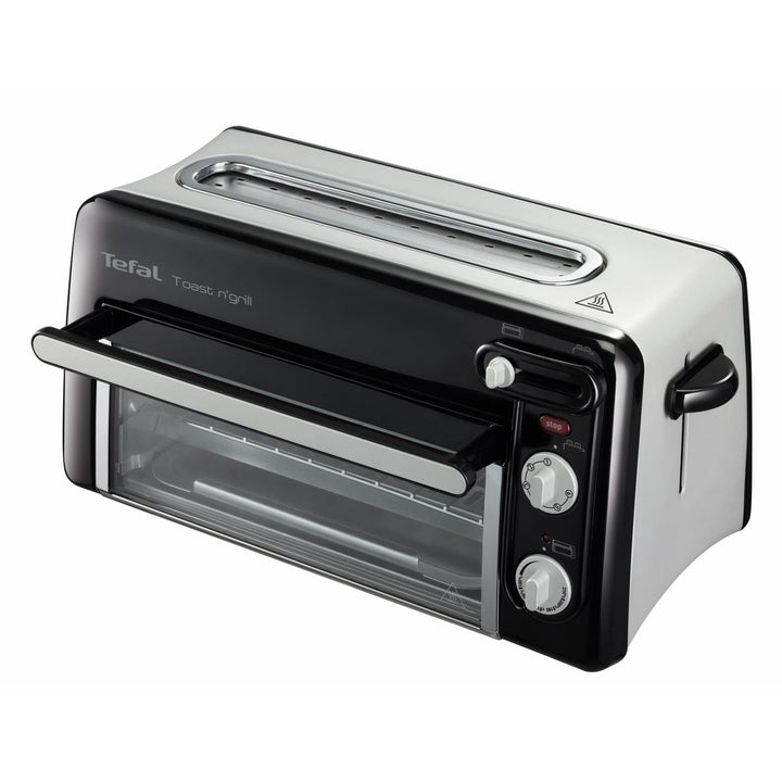 Tefal Toast n’ Grill TL6008 | 2 in 1 Toaster und Mini-Ofen | Sehr energieeffizient und schnell | 130