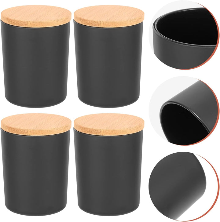 MAGICLULU 4 Sätze Kerzenbecher Kerzenhalter Glas Kerzen-kit Glas Zur Kerzenherstellung Kerzenbehälte