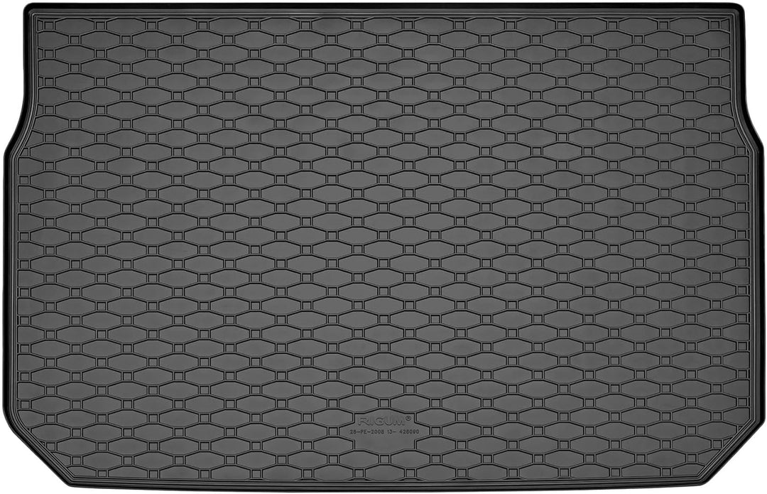 Passgenaue Kofferraumwanne und Gummifussmatten geeignet für Peugeot 2008 ab 2013 + Gurtschoner