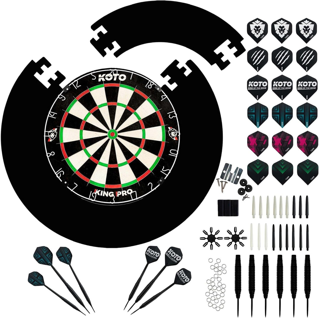 KOTO - King Pro + Surround + KOTO - Accessory Kit Steeltip 90 Stück, 2 Sets KOTO - Dartpfeile von 23