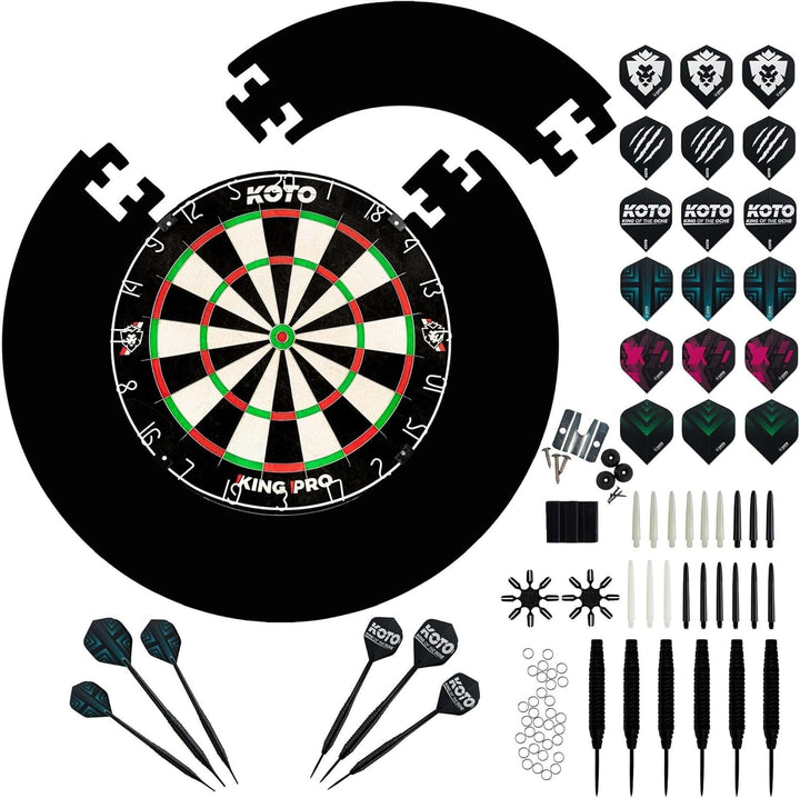 KOTO - King Pro + Surround + KOTO - Accessory Kit Steeltip 90 Stück, 2 Sets KOTO - Dartpfeile von 23