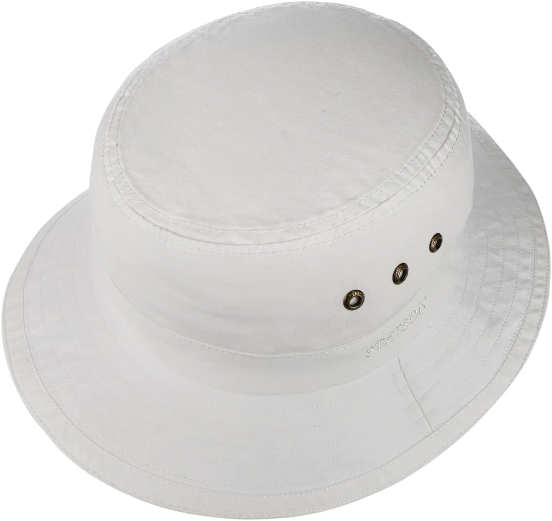 Stetson Reston Freizeithut Damen/Herren (Kophöhe ca. 9cm) - Schlapphut aus Bio-Baumwolle Packable -