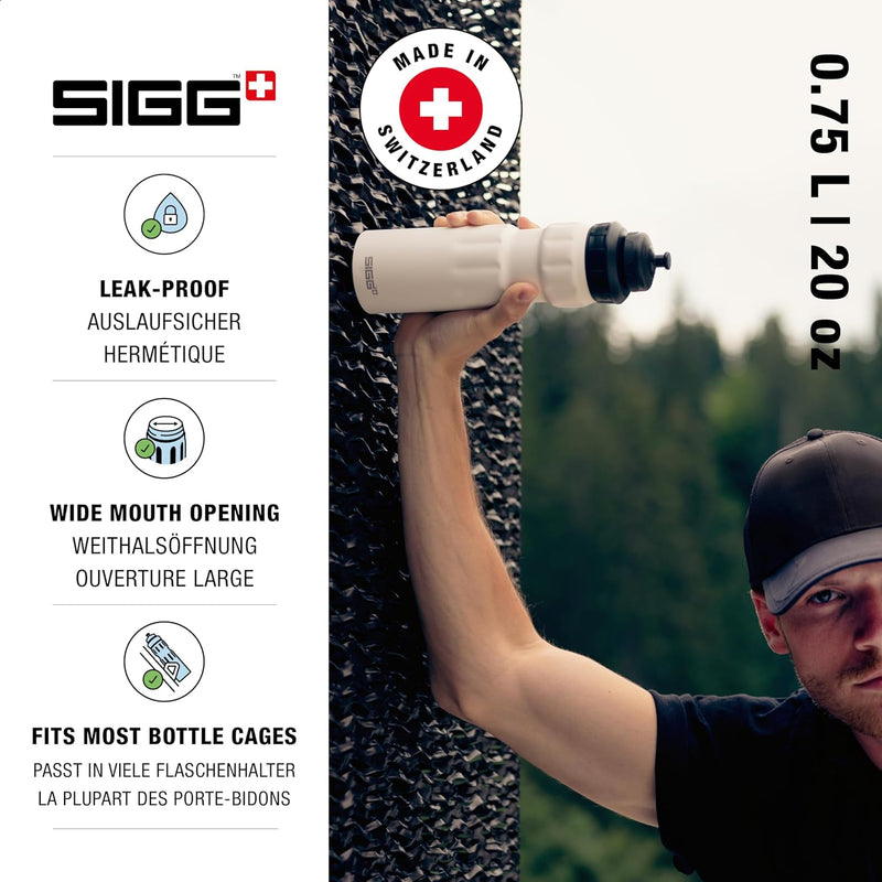 SIGG - Alu Sport Trinkflasche - WMB Sports - Mit 3-Stufen-Sportverschluss - Klimaneutral Zertifizier