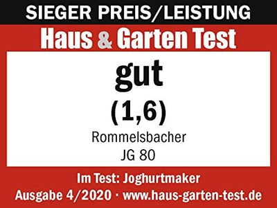 ROMMELSBACHER Joghurt- und Frischkäsebereiter JG 80 "Jona", inkl. 4 Keramik Portionsbecher à 125 ml,