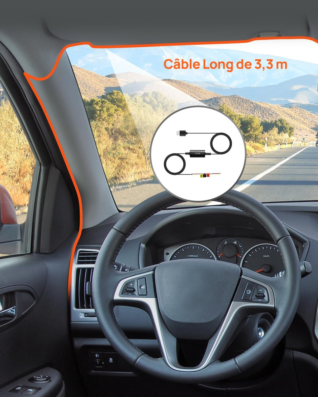 【70mai M800 Dashcam + UP03】 70mai M800 4K Dashcam Auto Vorne & Hinten, STARVIS 2 IMX678 Nachtsicht &