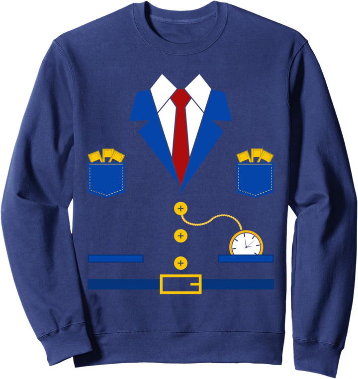 Schaffner Lokführer Kostüm Karneval Sweatshirt