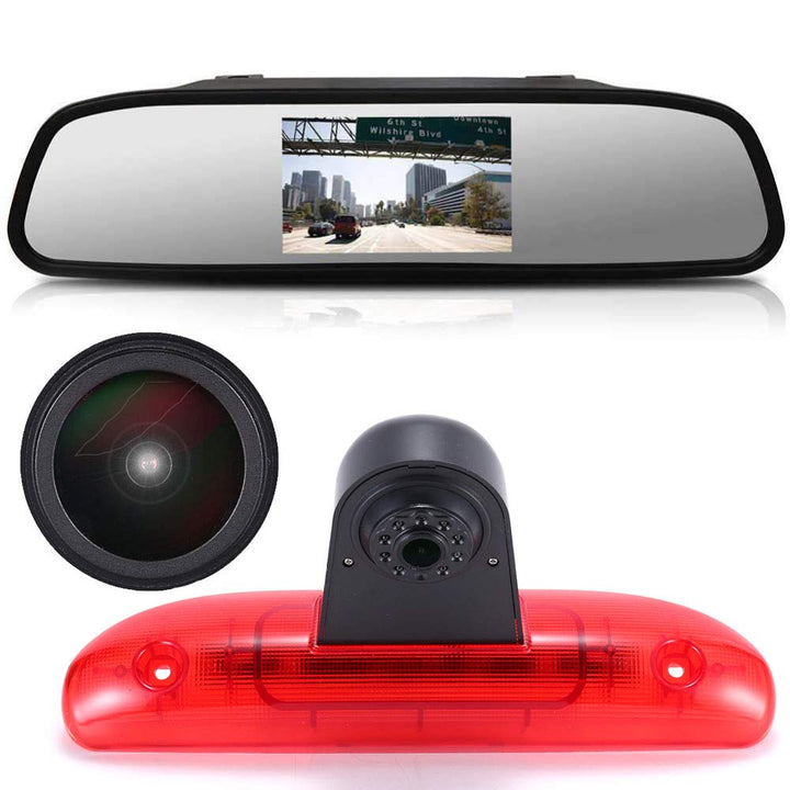 Mit 4.3 Zoll Rückspiegel, Super HD 1280p Auto Dritte Dach Top Mount Bremse Lampe Bremse Licht Rückan