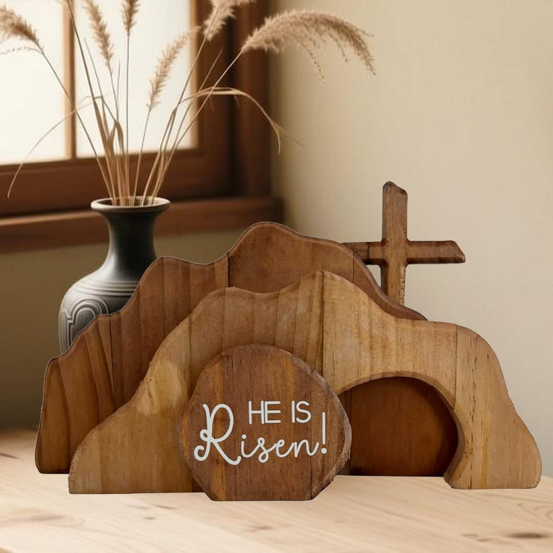 Ostern Deko Osterkrippe Osterdeko Holz Jesus Figur Christliche Easter Decoration Erzgebirge Holzkuns