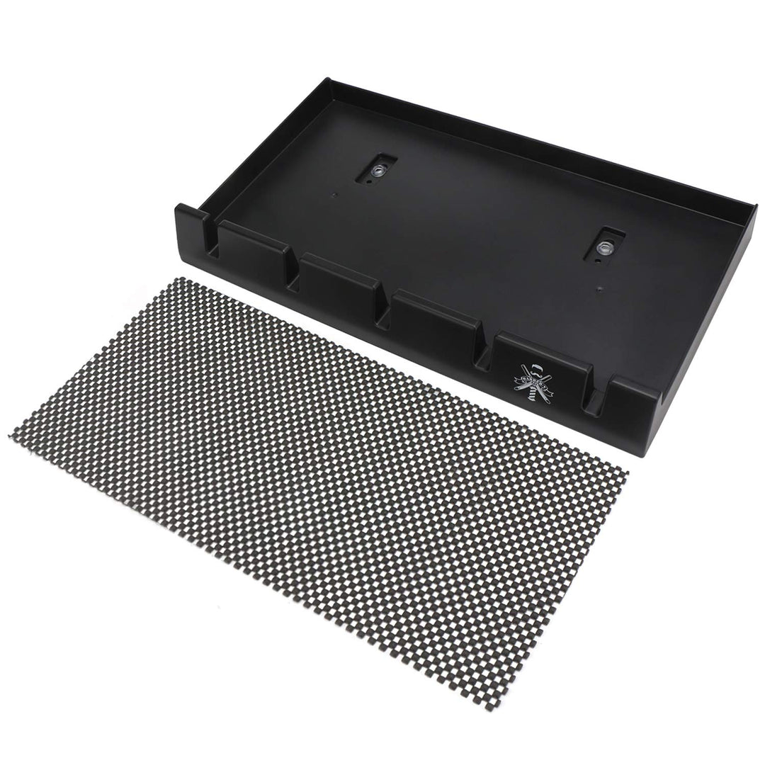Haarschneider Tablett, Segbeauty Barbier Herren barttrimmer Organisator mit 5 Kerben Anti-Rutsch-Pro