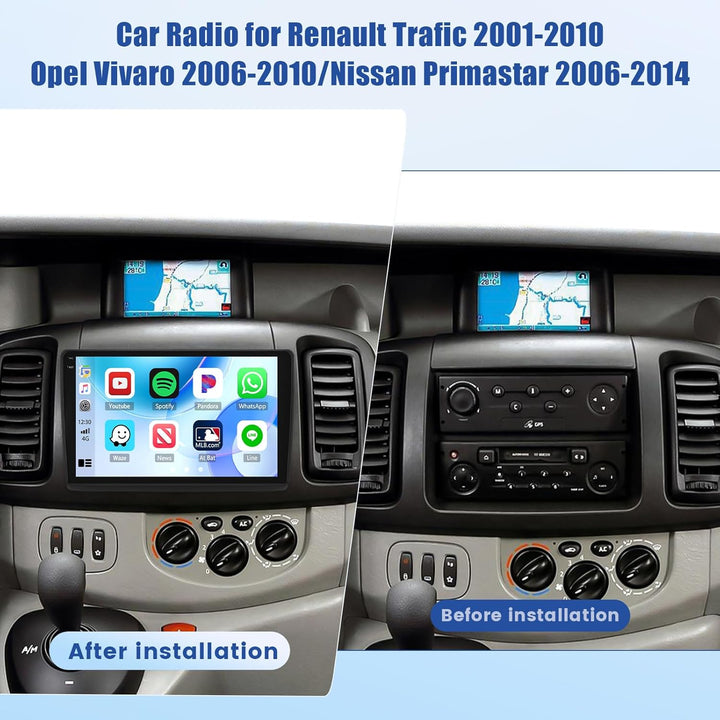 4G+128G Inefala Android 15 Autoradio für Renault Trafic/Opel Vivaro B/Nissan Primastar 2010-2014, 10