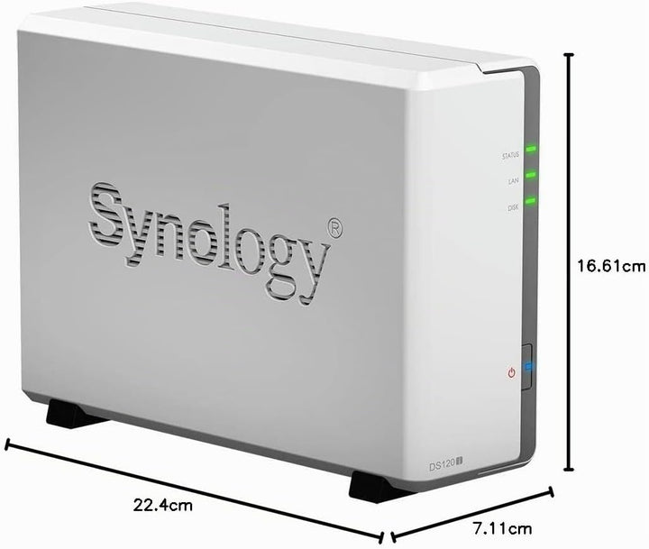Synology DS120j 1 Bay Desktop NAS Enclosure, Black