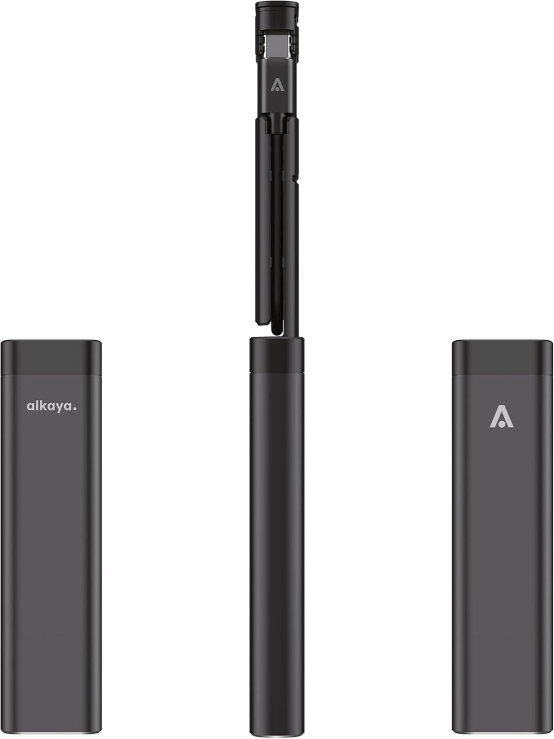 travel Adapter kit - Aluminium Gehäuse mit USB-C Kabel und Adapter Connectoren für alle Anschlüsse (