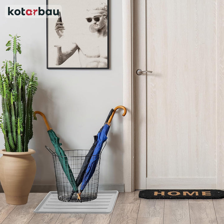 KOTARBAU® 3er Set Schuhabtropfschale - 45 x 30 cm - Abtropfmatte für nasse Schuhe - Schuhablage für