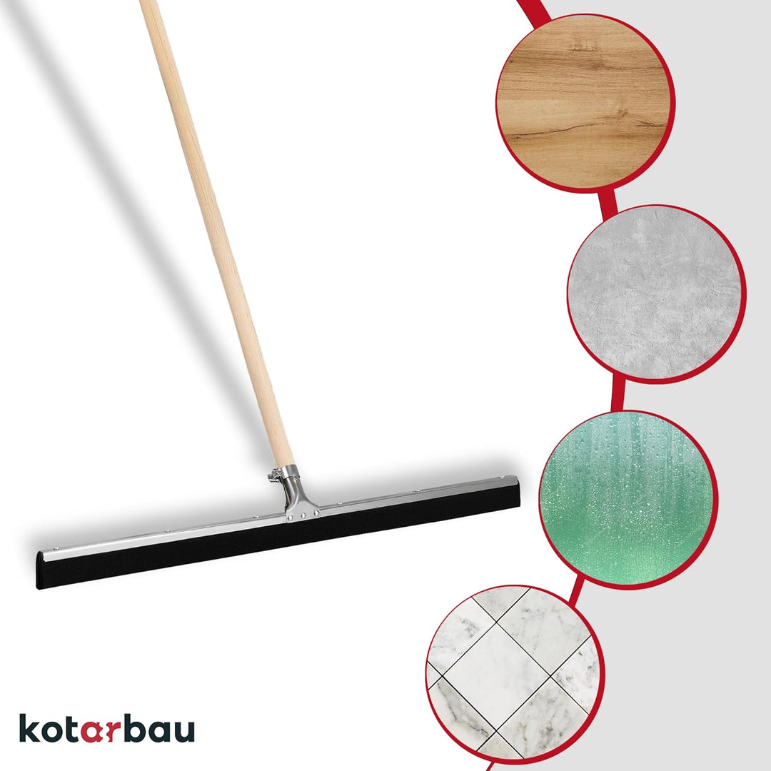 KOTARBAU® Gummiabzieher - Wasserschieber - 75 cm – Bodenabzieher - Schaumstoff-Wasserabzieher – für