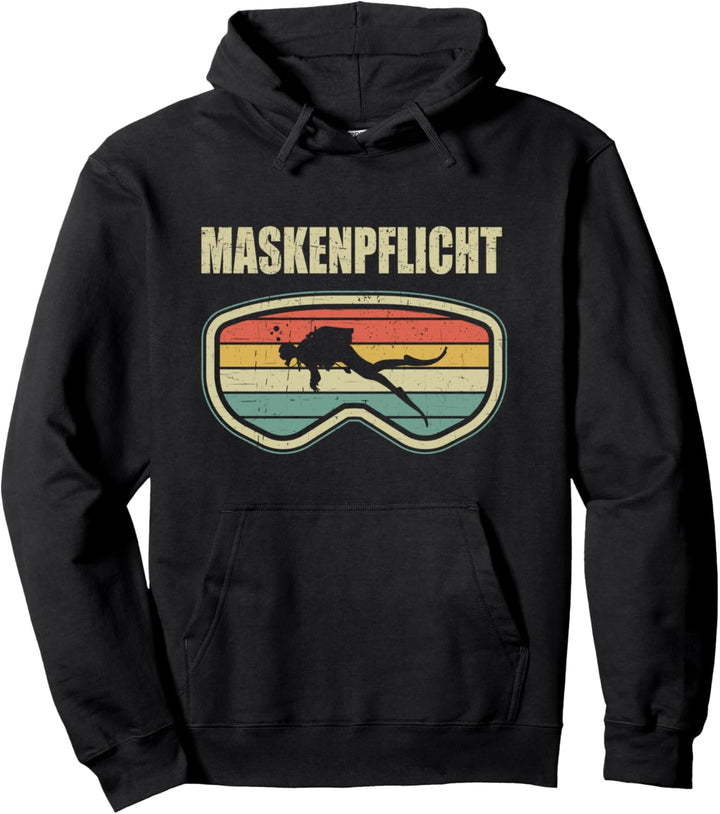 Tauchen Maskenpflicht lustige Taucher dive Geschenkidee Pullover Hoodie