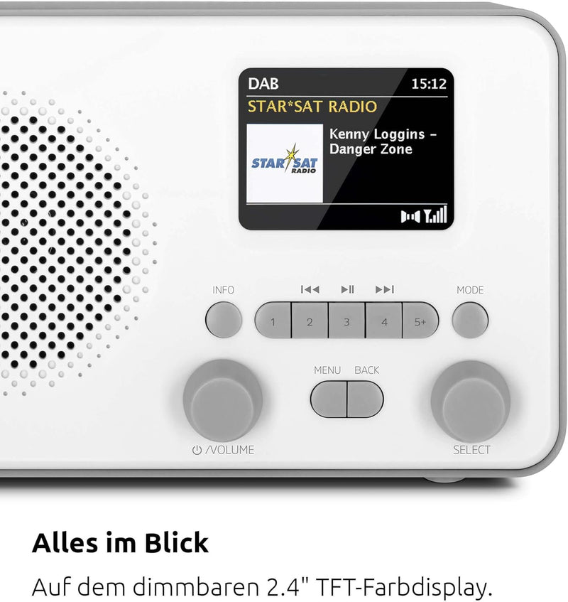 TechniSat TECHNIRADIO 6 IR – portables Internetradio (DAB+, UKW, WLAN, Bluetooth, Farbdisplay, Wecke