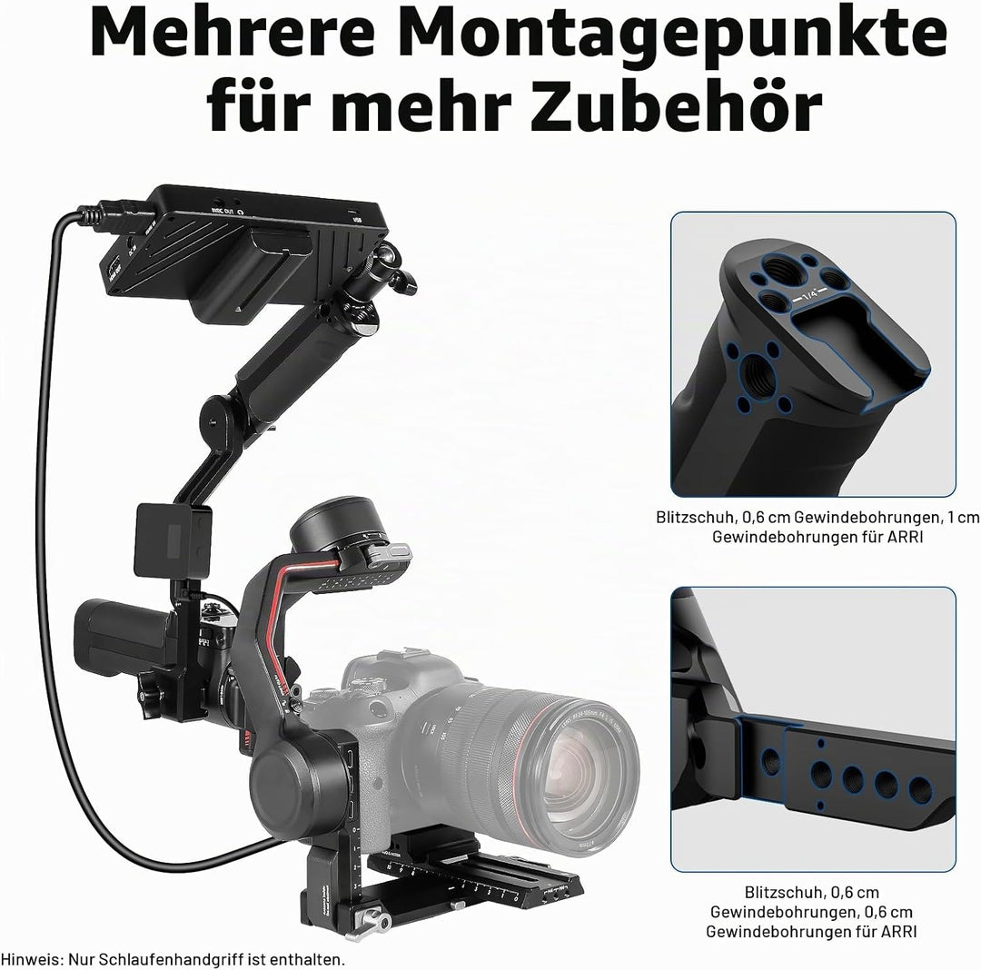 NEEWER Verstellbarer Sling Griff Kompatibel mit DJI Ronin RS3 Mini RS 3 Pro RS 2 RSC 2 Gimbal Stabil
