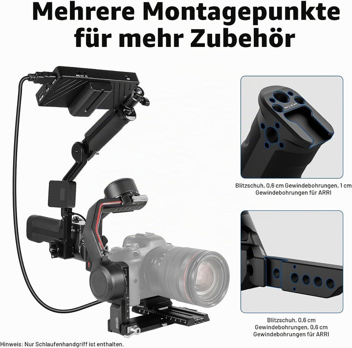 NEEWER Verstellbarer Sling Griff Kompatibel mit DJI Ronin RS3 Mini RS 3 Pro RS 2 RSC 2 Gimbal Stabil