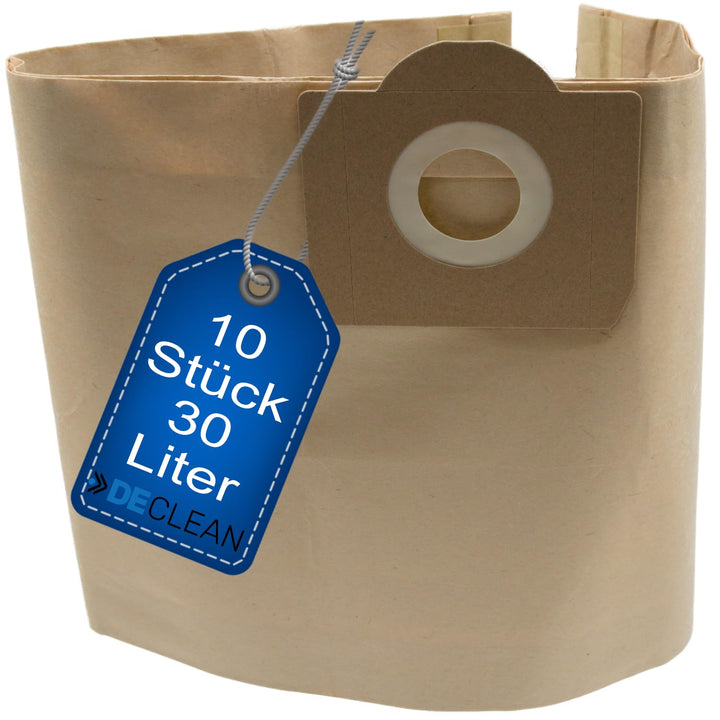 DeClean Staubsaugerbeutel Staubbeutel für Staubsauger Nass-Trockensauger 10 Stück kompatibel mit Mas