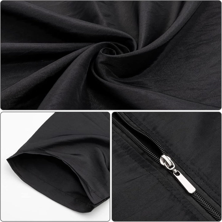 Gliitatu Dog Grooming Smock with Full Zipper, Non-Sticky Hair Groomer Smock Cosmetic Smock Hair Styl
