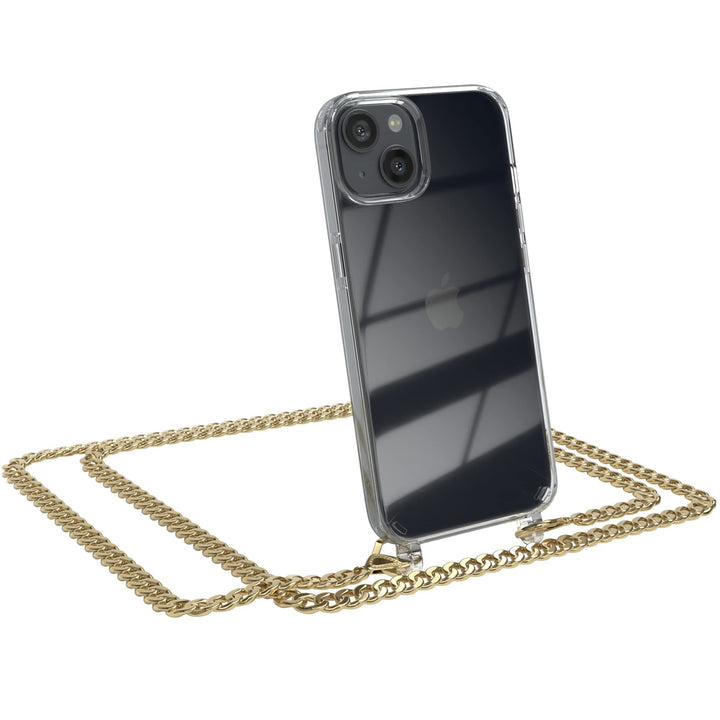 EAZY CASE Handykette kompatibel mit iPhone 13 Handyhülle mit Metall Umhängeband und Ersatz Kordel sc