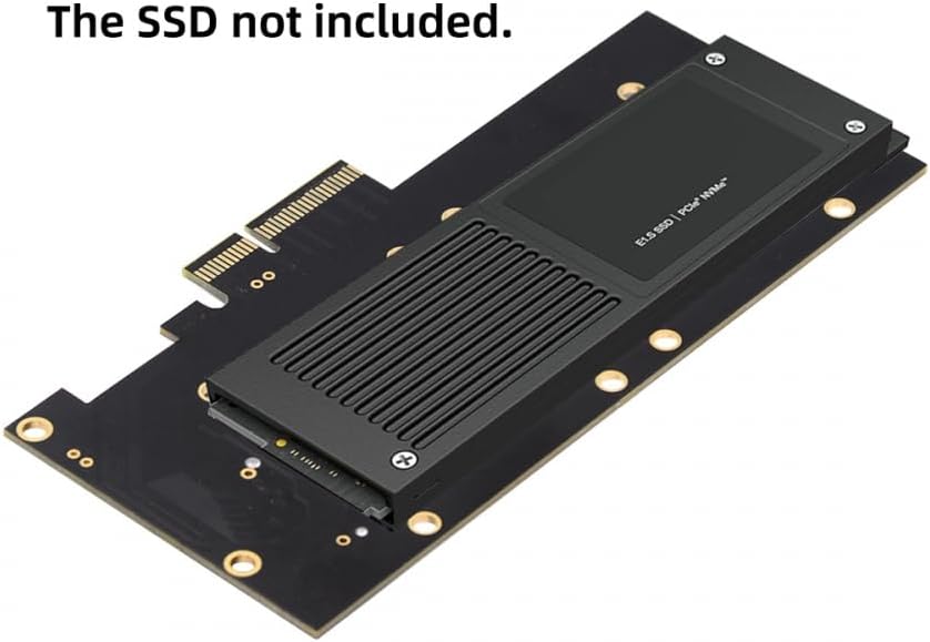 CY Adapter PCI-E 4.0 4X Host-Adapter auf NVMe Ruler 1U GEN-Z EDSFF 9,5 mm 15 mm 25 mm Dicke Kurze SS