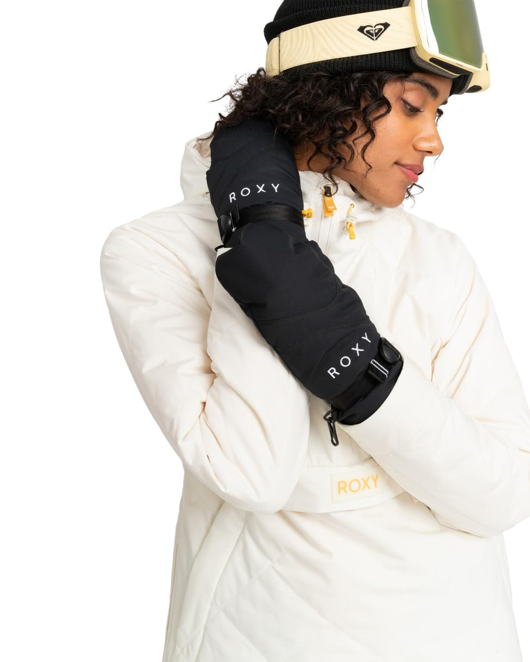 Roxy Damen Jetty Solid Mitt Winter-Handschuhe M True Black, M True Black