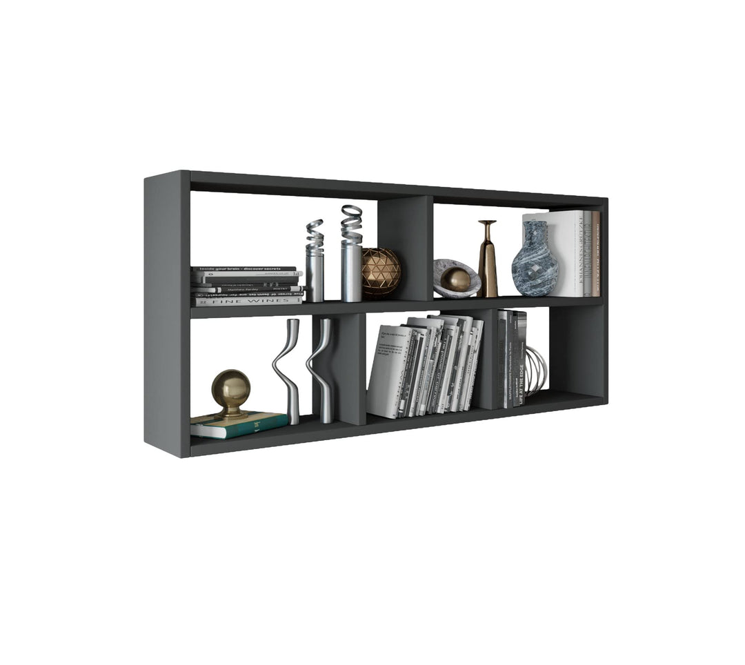 MATKAM TEO Hängeregal in moderner Optik, B113,6 x H50 x T25 cm, Wandregal in verschiedenen Ausführun