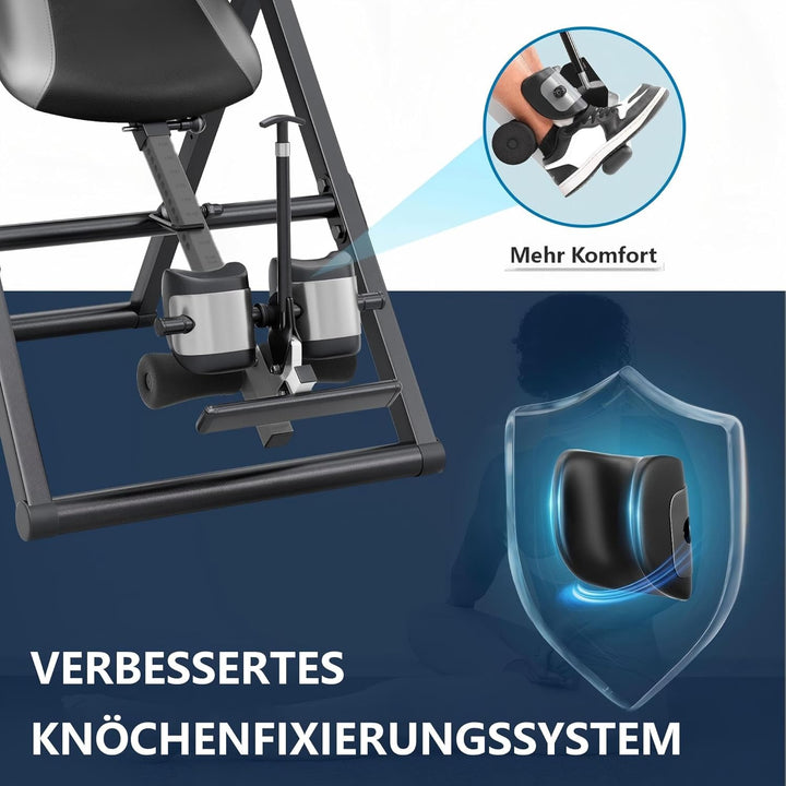 Dripex Inversionsbank, Faltbar, Verstellbar, Schwerkrafttrainer, Inversionsbank mit Kopfstütze Verst