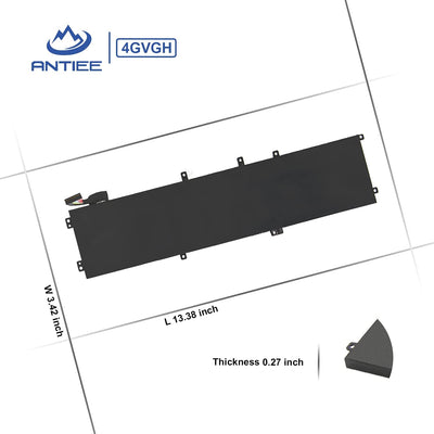 ANTIEE 84Wh 4GVGH Laptop Akku für Dell Precision 5510 Mobile Workstation, Dell XPS 15 9550 P56F P56F