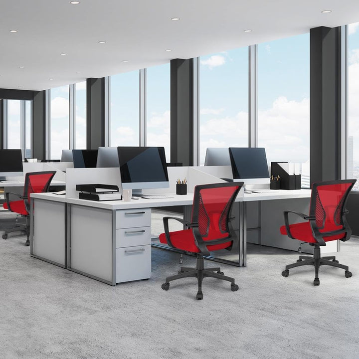 Yaheetech Bürostuhl Schreibtischstuhl Ergonomischer Drehstuhl Chefsessel mit Netzbezug Office Stuhl