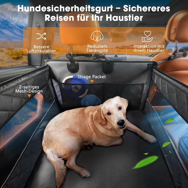 MIXJOY Hunde Autositz Extra Stabiler, Hundesitz Auto Wasserdichter Rutschfester Hundeautositz Hundes