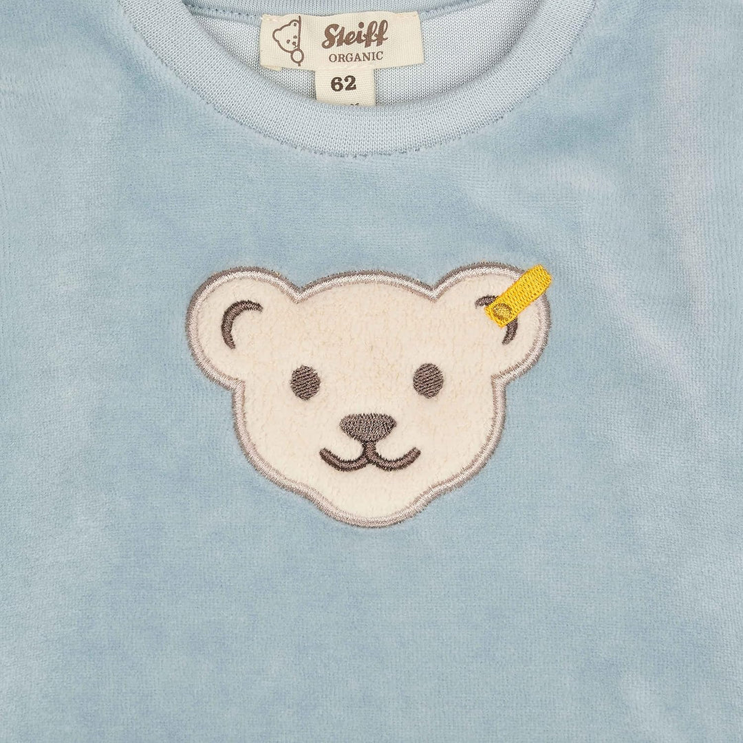Steiff Unisex Baby Kapuze Sweatshirt 68 Celestial Blue, 68 Celestial Blue