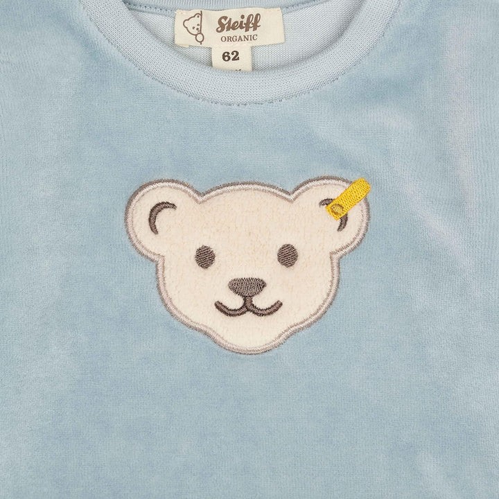 Steiff Unisex Baby Kapuze Sweatshirt 68 Celestial Blue, 68 Celestial Blue