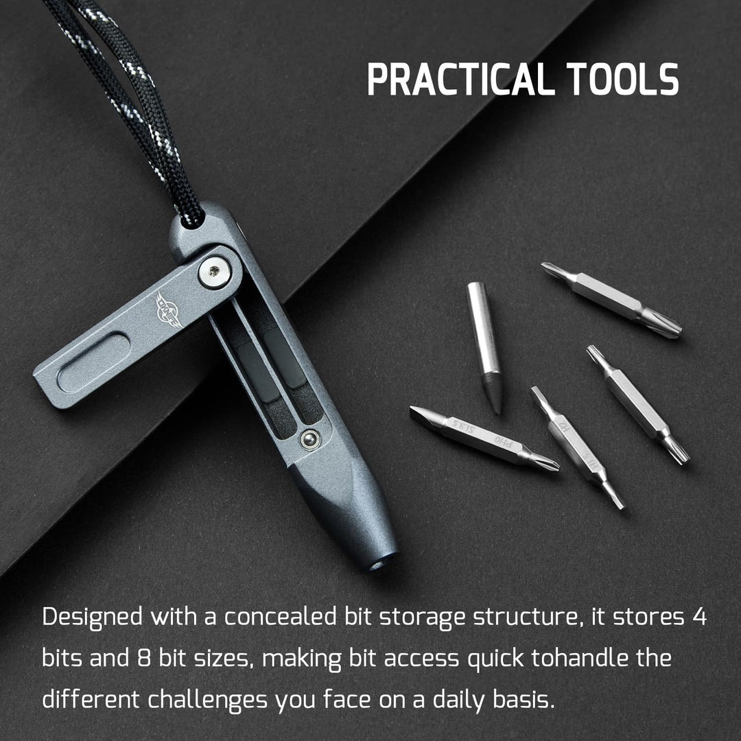 OKNIFE Otacle D1 Mini Präzisions-Schraubendreher-Set, 9 in 1 EDC Multi Bit Taschen-Schraubendreher,