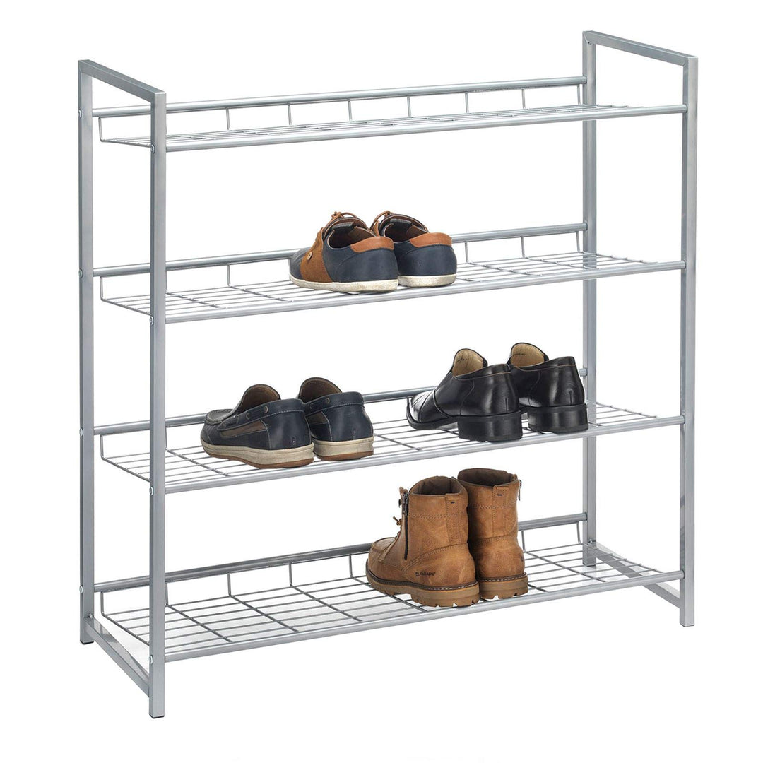 CARO-Möbel Schuhregal System Schuhständer Schuhablage mit 4 Fächern für ca. 16 Paar Schuhe, 81 cm br