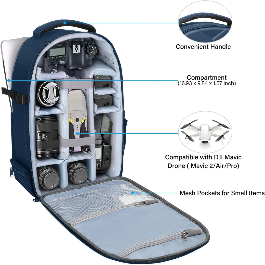 MOSISO Kamera Rucksack, DSLR/SLR/Spiegellos Photographie Kameratasche Wasserdicht Künstlerisch Geome