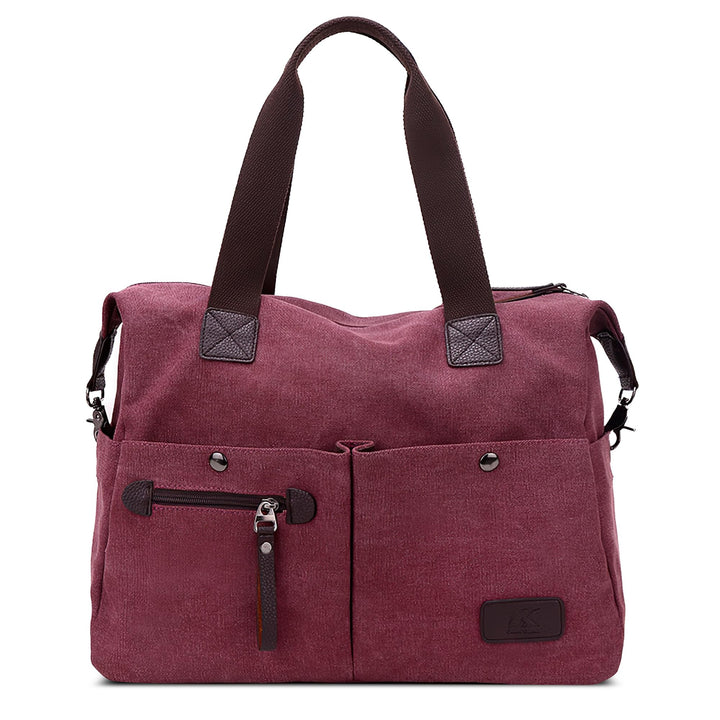 DIRRONA Mode Damen Canvas Handtasche Canvas Schultertasche Beiläufig Hobo Tasche Schule Einkaufen Tr