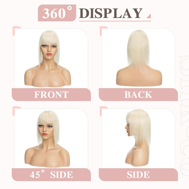 Silk-co Clip in Extension Echthaar Topeer Echthaar Haarteile Echthaar Toupet Haarverlängerung mit Fr
