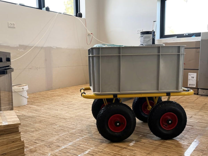 Ravendo Plattenwagen Transportwagen Dolly 4 Rad 300 Kg TD 300-4W Schwerlast Lasten Karre Transportka