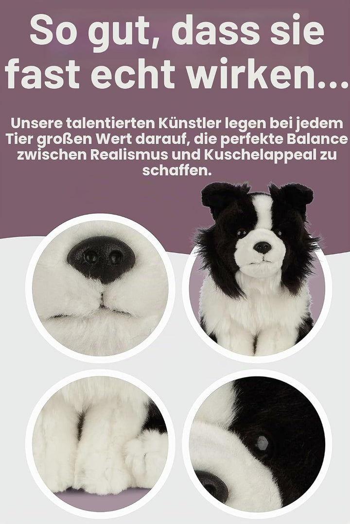 Living Nature Soft Toy - Stofftier Border Collie (20cm)